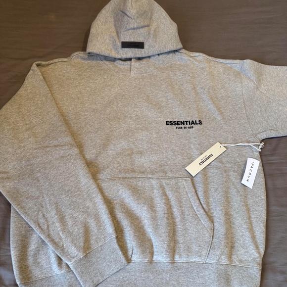 Essentials Fear of God - S22 Hoodies - Dark Oatmeal - All Size - Picture 5 of 10